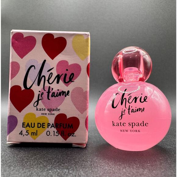 Kate Spade Cherie Je t’aime EDP Perfume Splash Mini Size 4.5ml/0.15oz~New Boxed - Picture 1 of 1